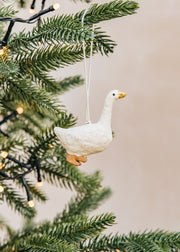 Books Christmas Goose Papier-mâché Decoration