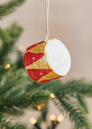 XO Handcraft Gold Drum Papier-mâché Decoration