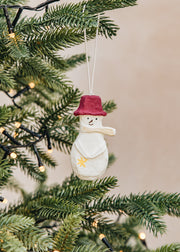 Books Snowman Papier-mâché Decoration