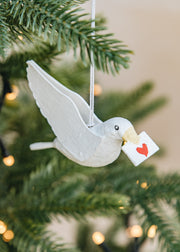 XO Handcraft White Dove Papier-mâché Decoration