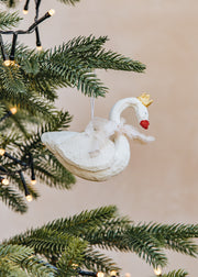 Books White Swan Papier-mâché Decoration