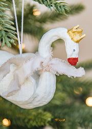 XO Handcraft White Swan Papier-mâché Decoration
