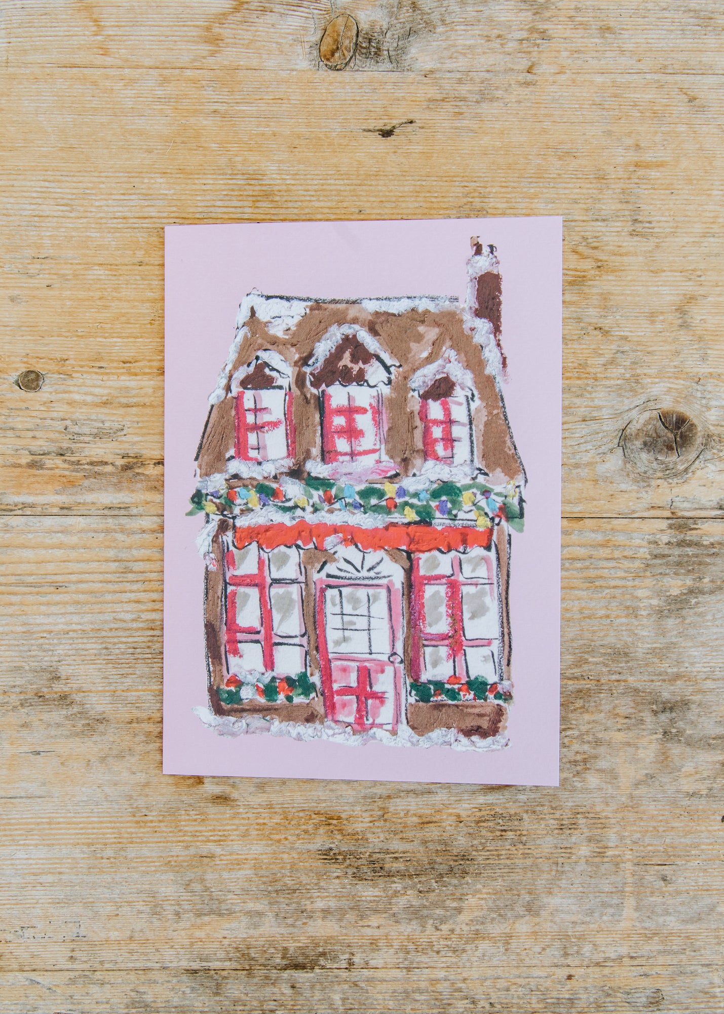 Gingerbread House Christmas Card
