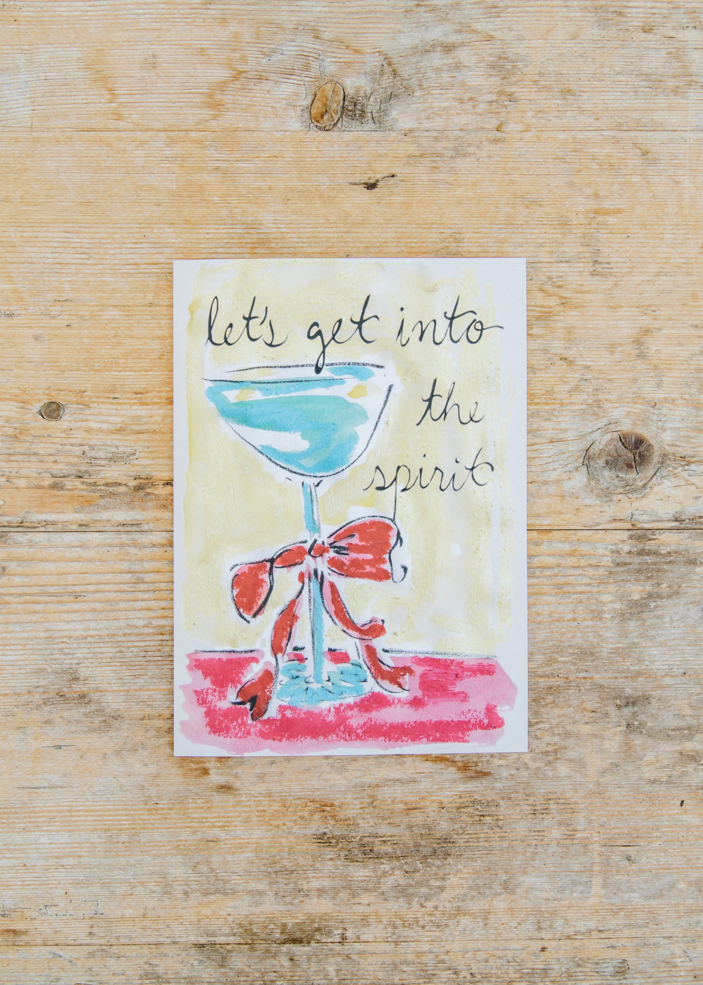 Let's Get Into The Spirit Christmas Card