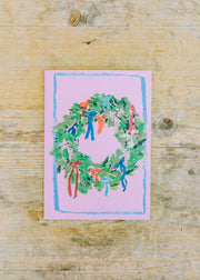 Bow Wreath Christmas Card