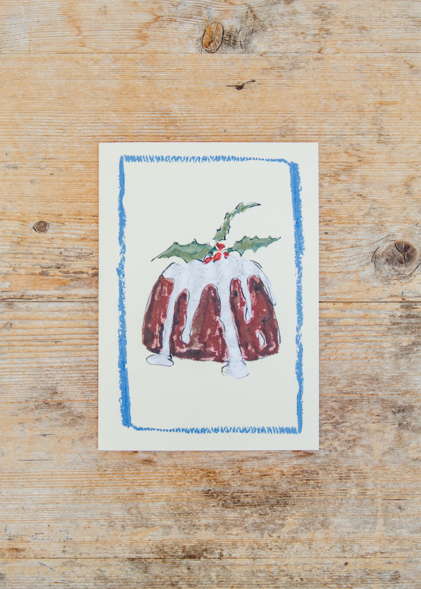 Fig Pudding Christmas Card