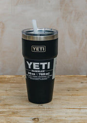 YETI Rambler Straw Cup in Black