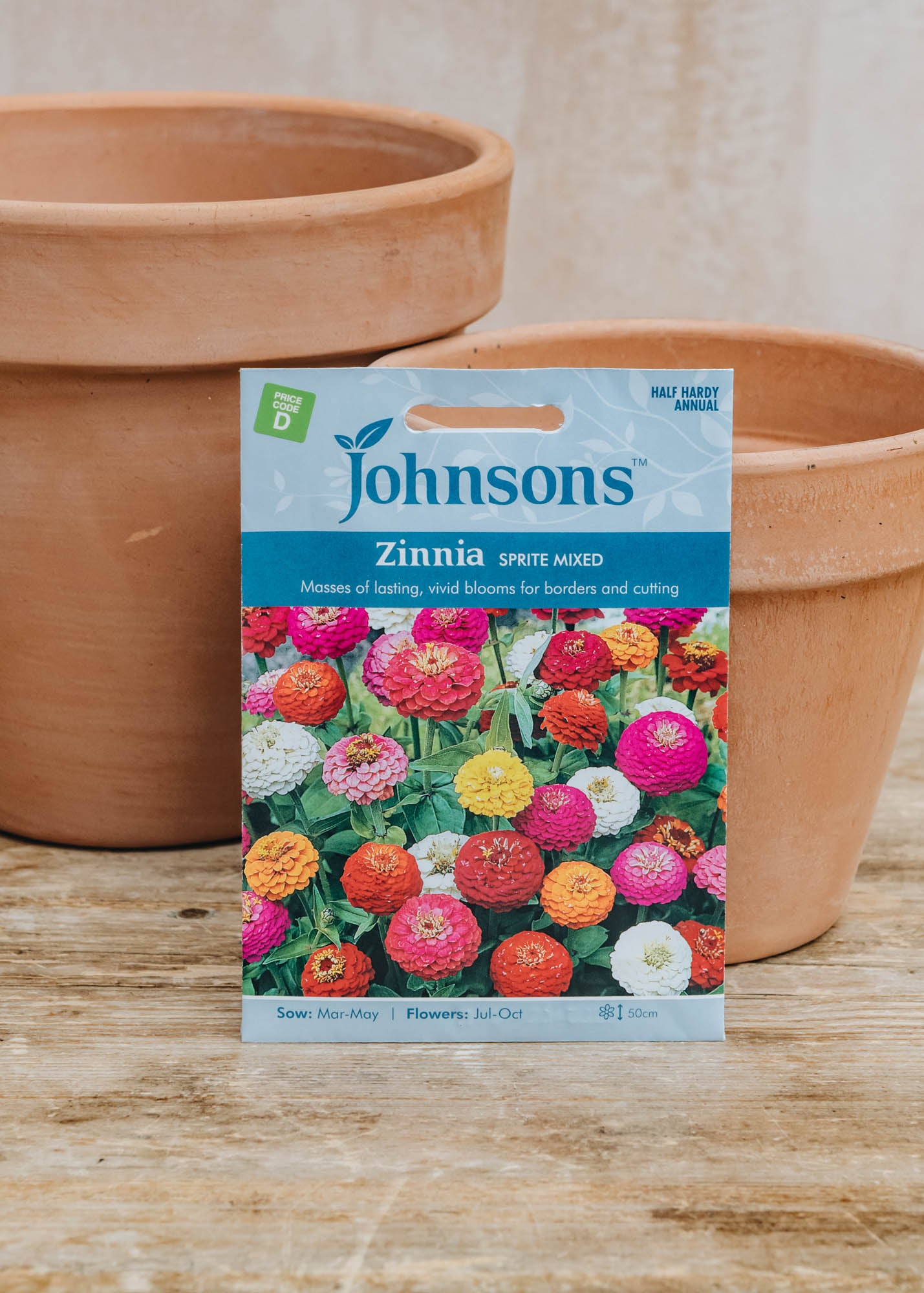 Seeds of Italy Zinnia Sprite Mixed Seeds