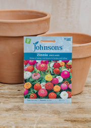 Seeds of Italy Zinnia Sprite Mixed Seeds