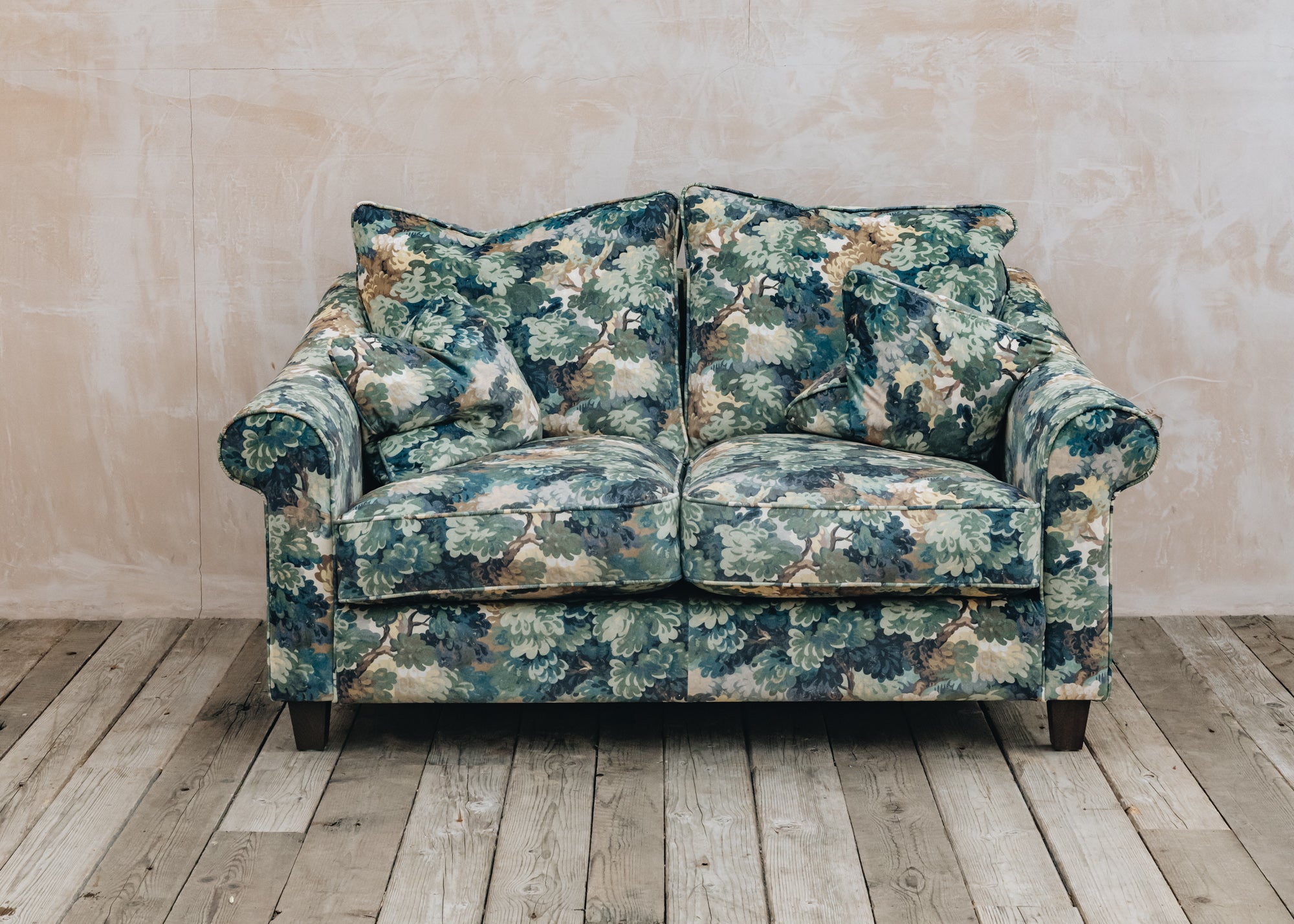 Green patterned best sale sofa