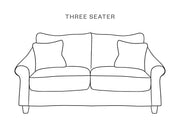 The Hastings Sofa Company Allium Sofas in Omega Prints English Oak Three Leaf Velvet