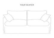 The Hastings Sofa Company Lily Sofas in Malachite Linen