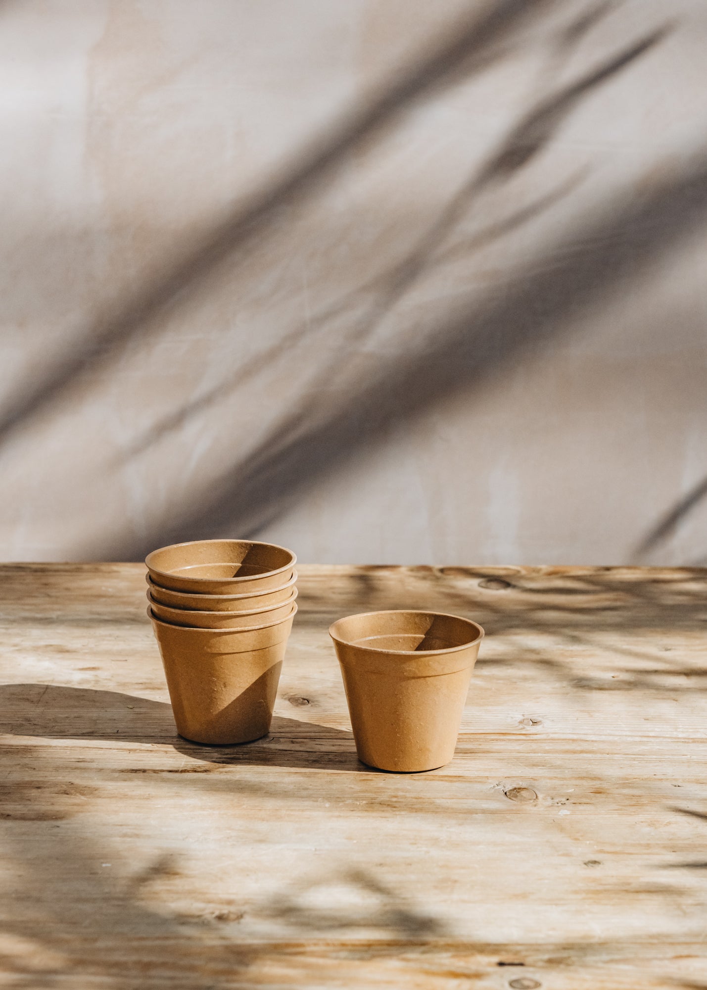 Terracotta Bamboo Nursery Pots, 3