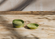 Sage Green Bamboo Saucers, 3