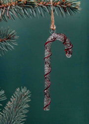 Treasure Tree Candy Cane Bauble in Red