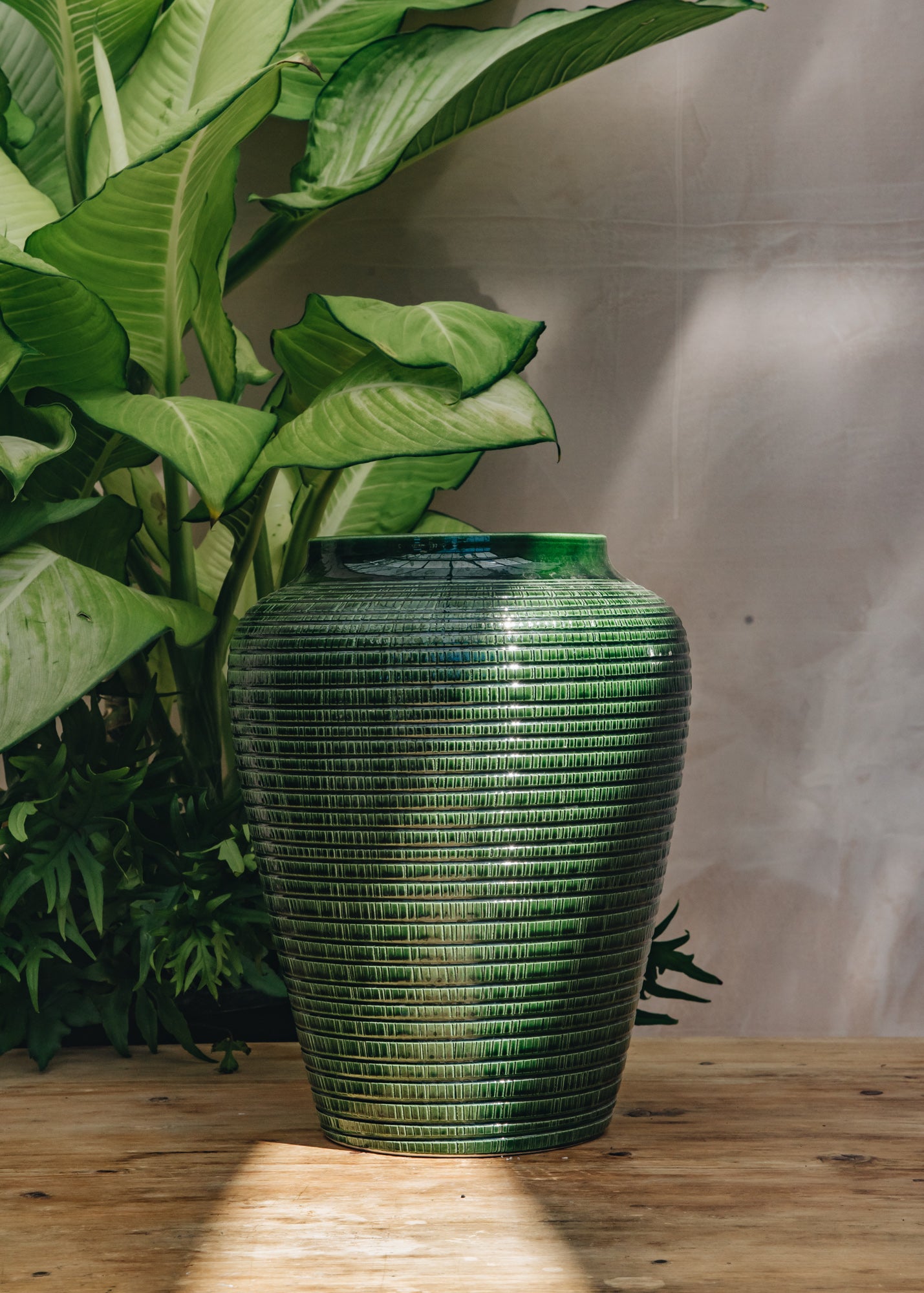 Emerald Willow Vases