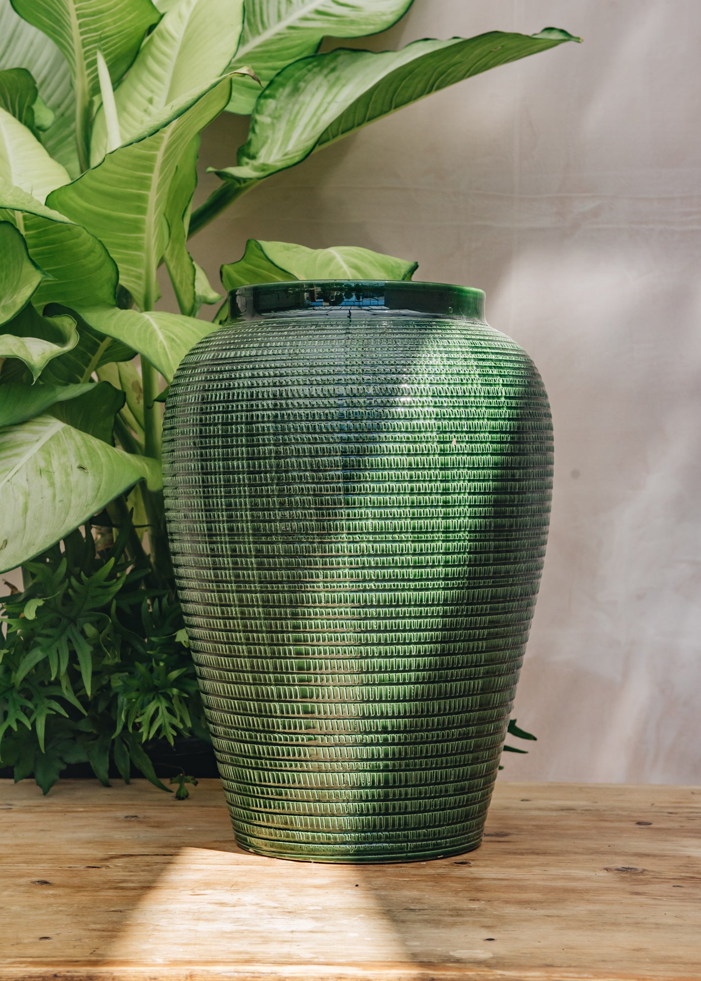 Emerald Willow Vases