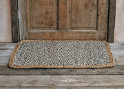 Braided Rug Co. Black Village Doormat