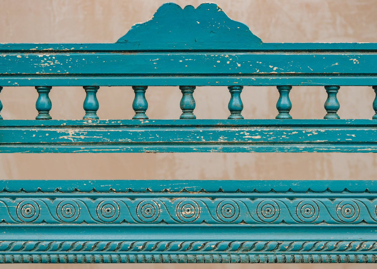 Two Seater Bobbin Blue Bench
