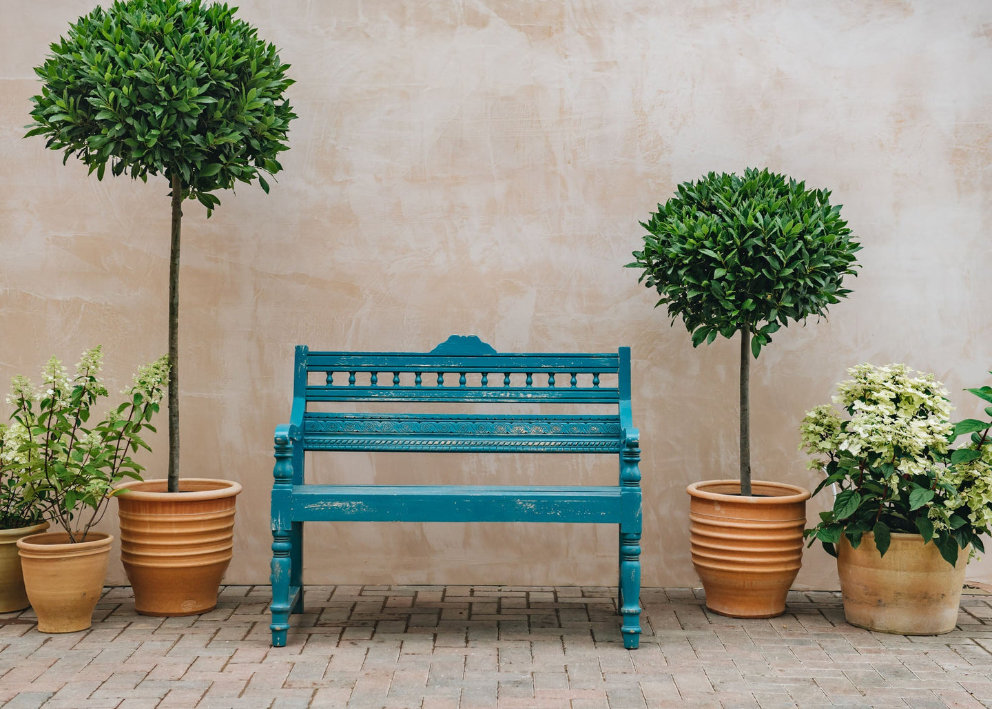 Two Seater Bobbin Blue Bench