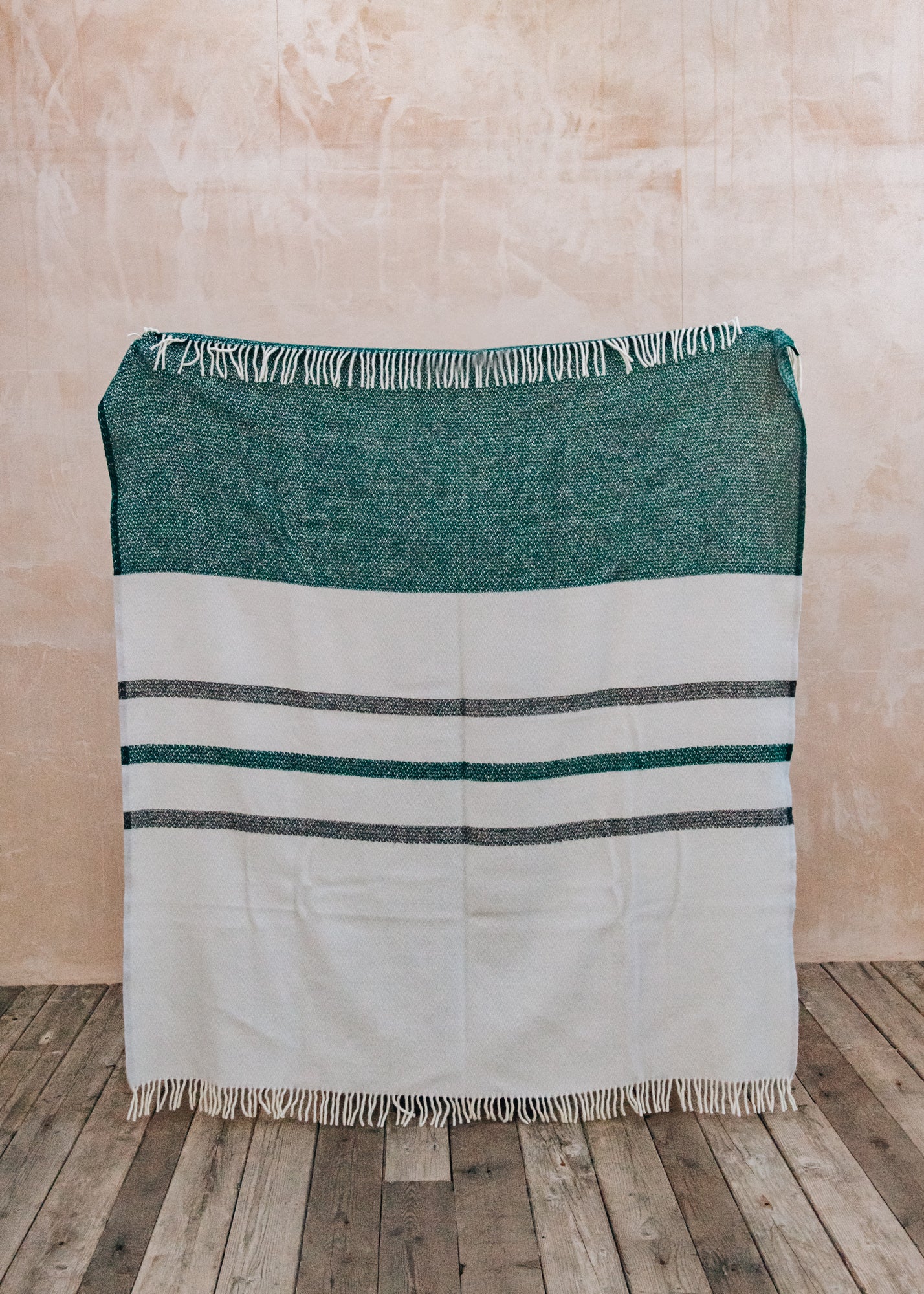 Brecon Emerald and Charcoal Throw