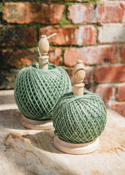 Green British Made Oak Twine Stands