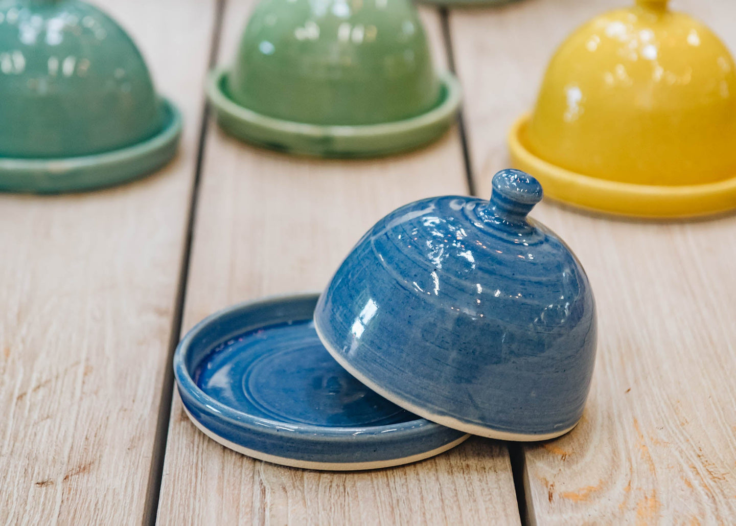 TB Stoneware Butter Dish