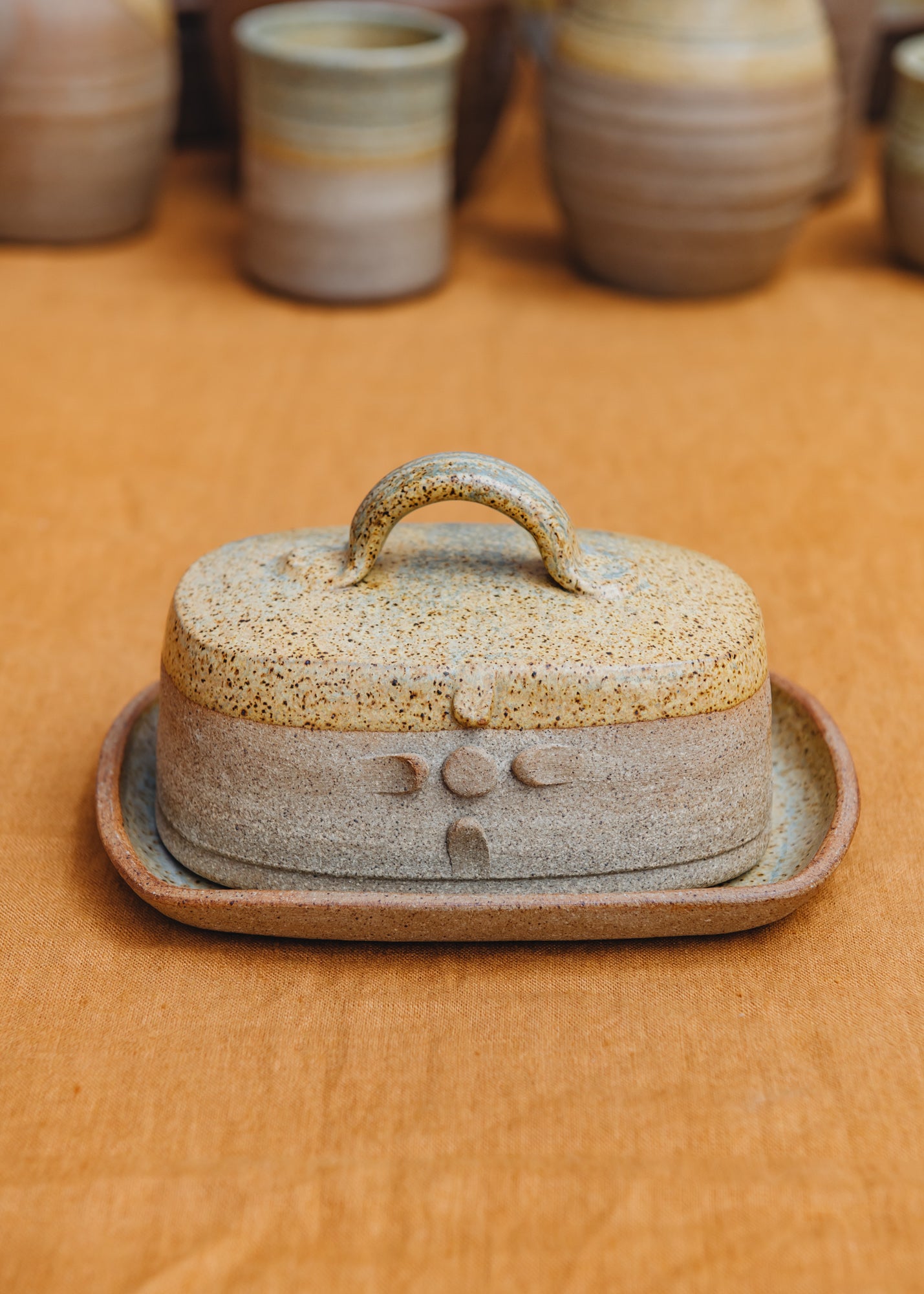 Hook Norton Pottery Stoneware Butter Dish