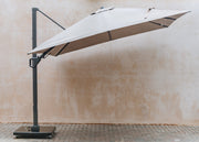 T2 Challenger Square Free Arm Parasol in Taupe (3mx3m)