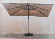 T2 Challenger Garden Parasol in Taupe (3.5mx2.6m)