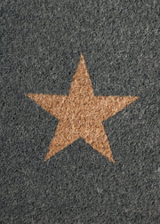 Garden Trading Charcoal with Three Stars Small Doormat
