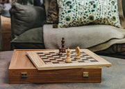 Olive Burl Classic Chess Set