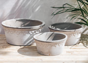 Copenhagen Grey Low Pots