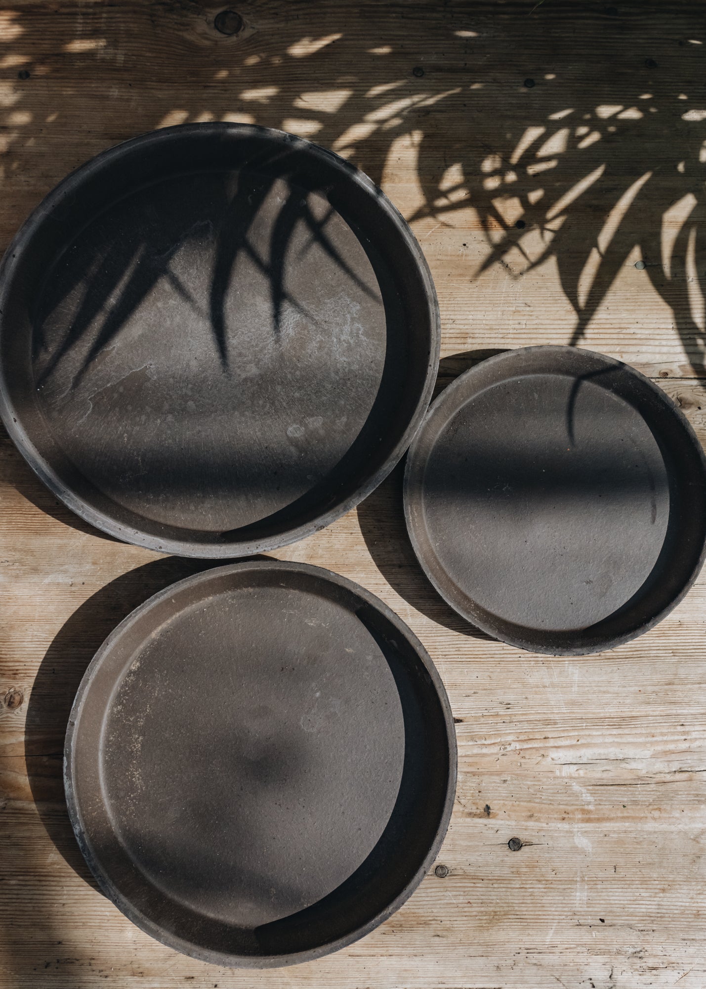Bergs Potter Bergs Potter Copenhagen Grey Low Saucers