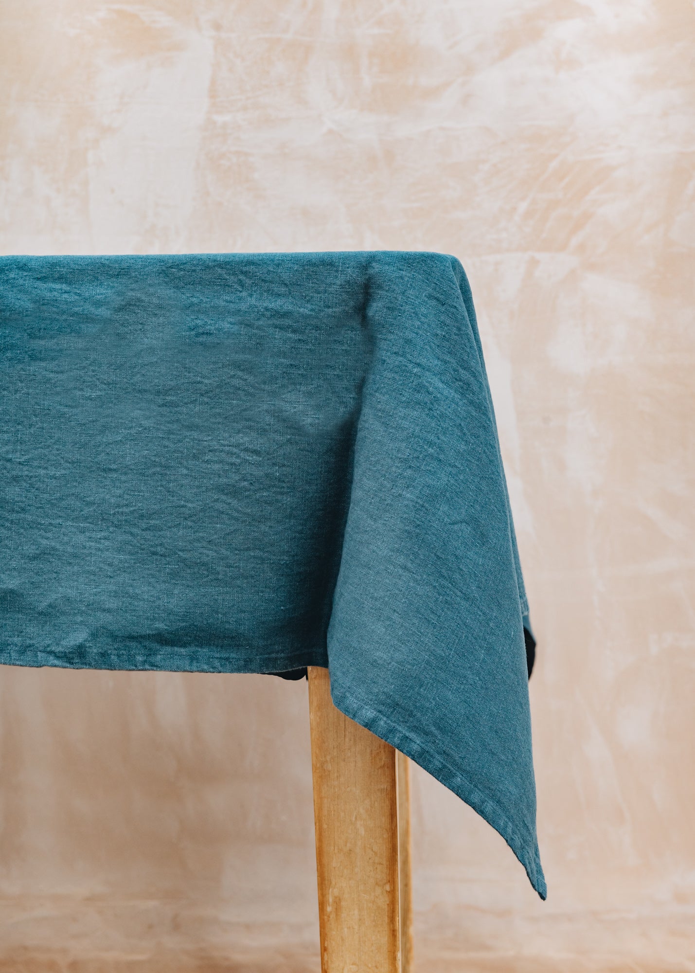 Burford Linen Tablecloth in Deep Water