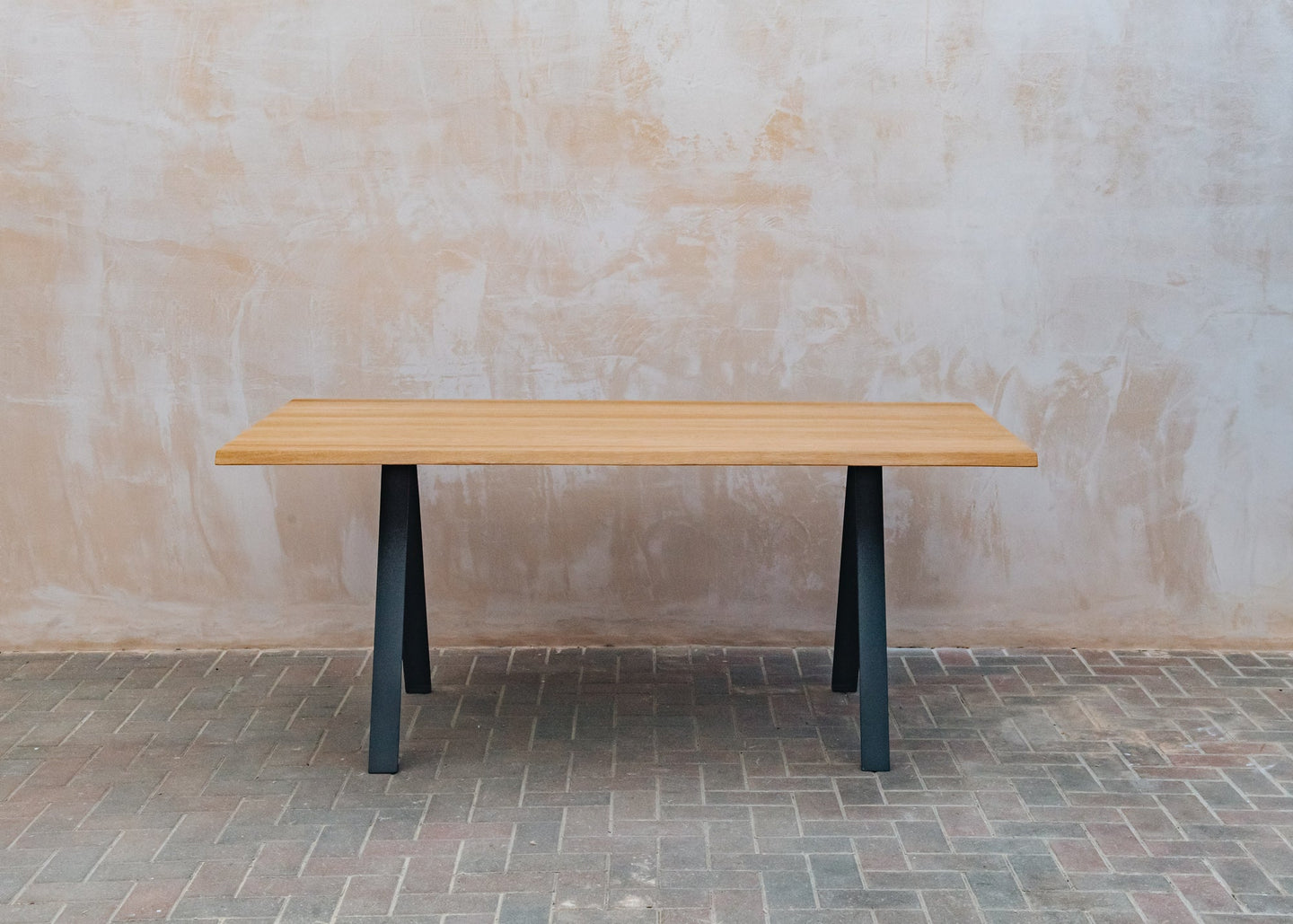 Delta-2 Dining Tables with Industrial Metal Legs