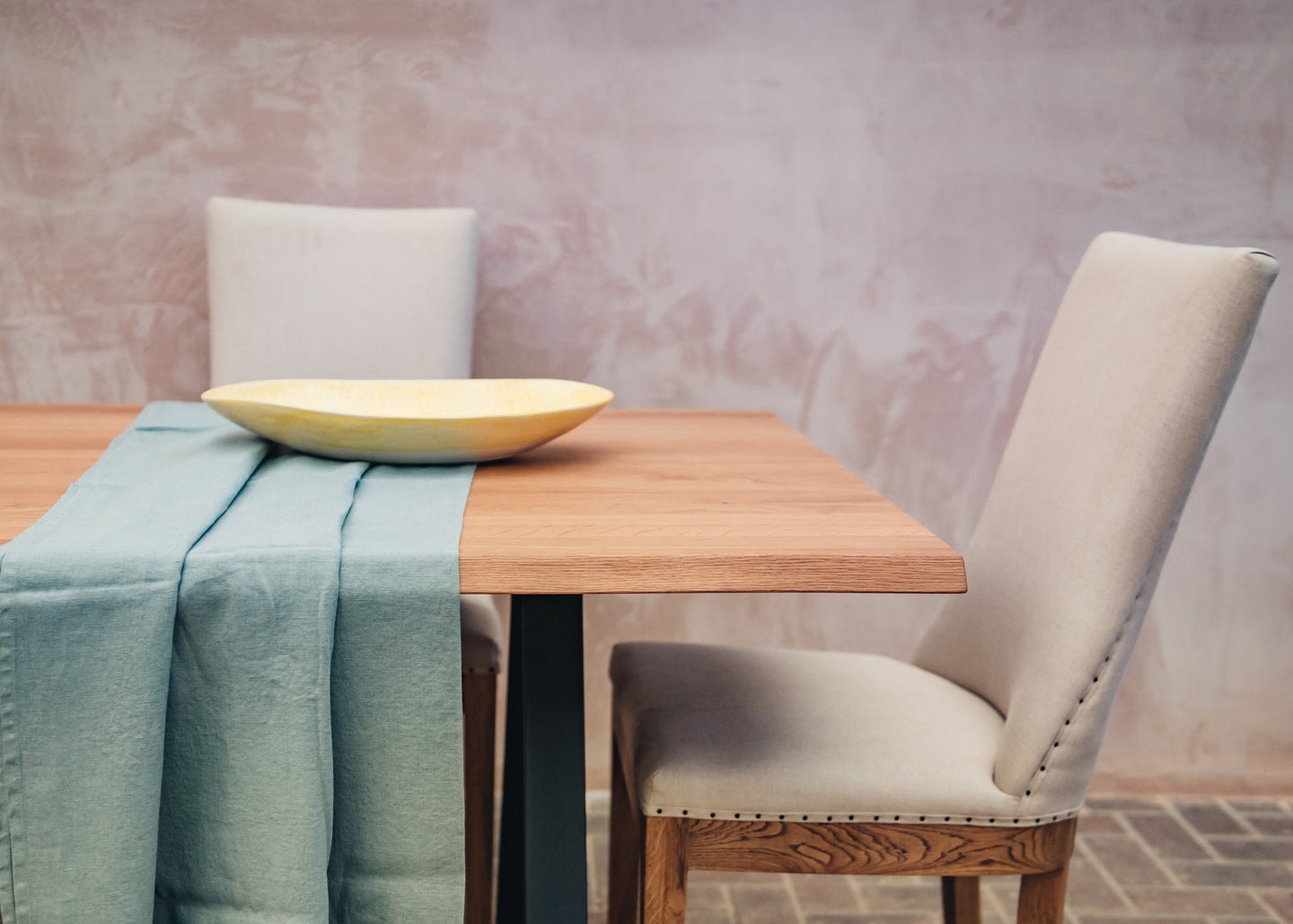 Delta-2 Dining Tables with Industrial Metal Legs