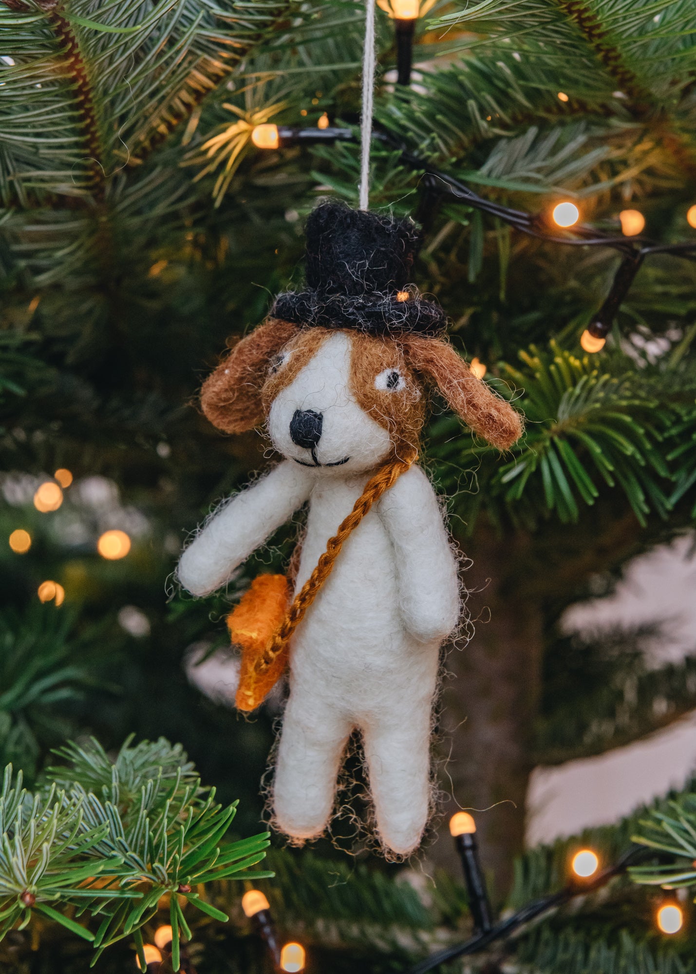 Dog with Bag Ornament