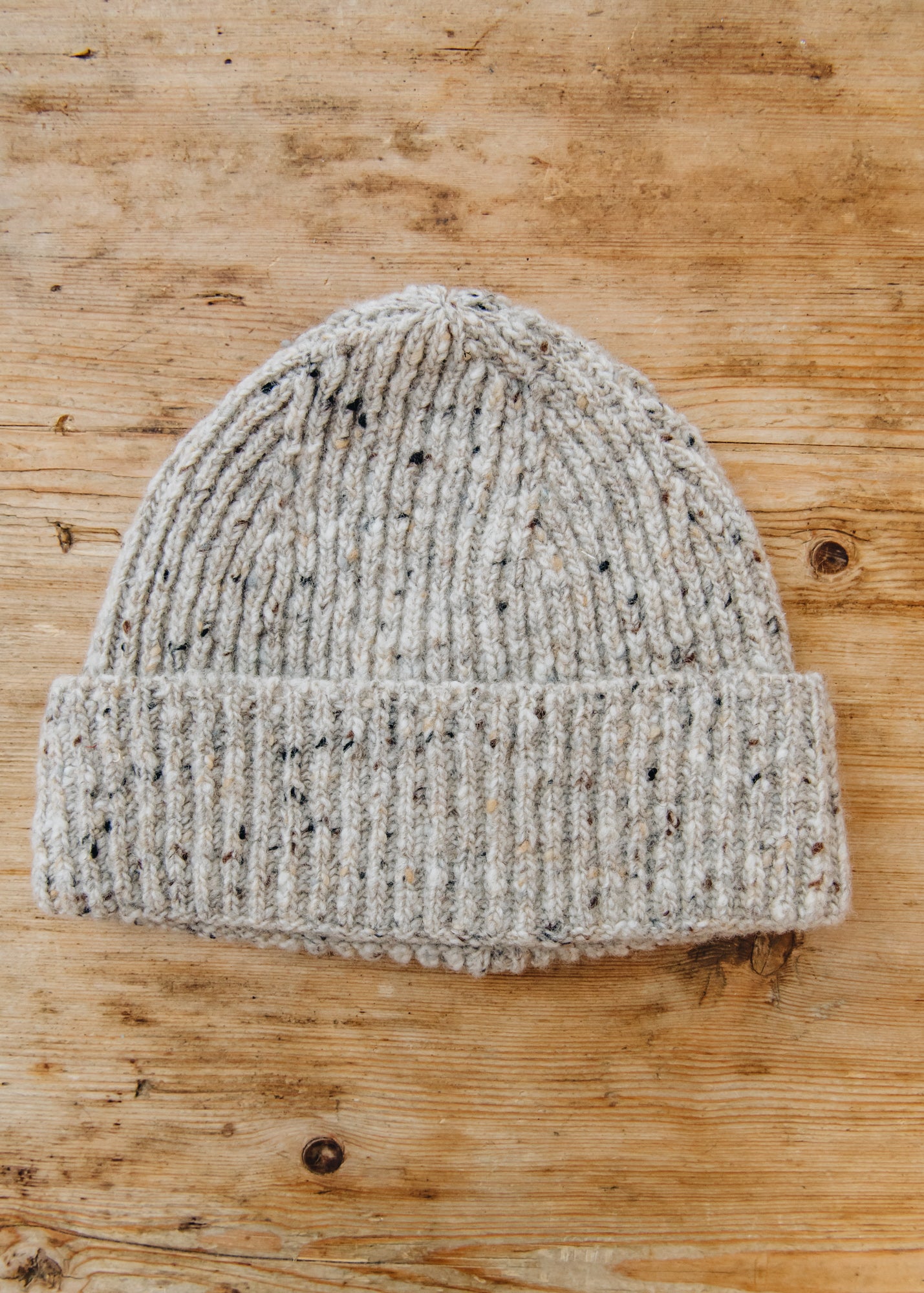 Donegal Beanie in Light Grey