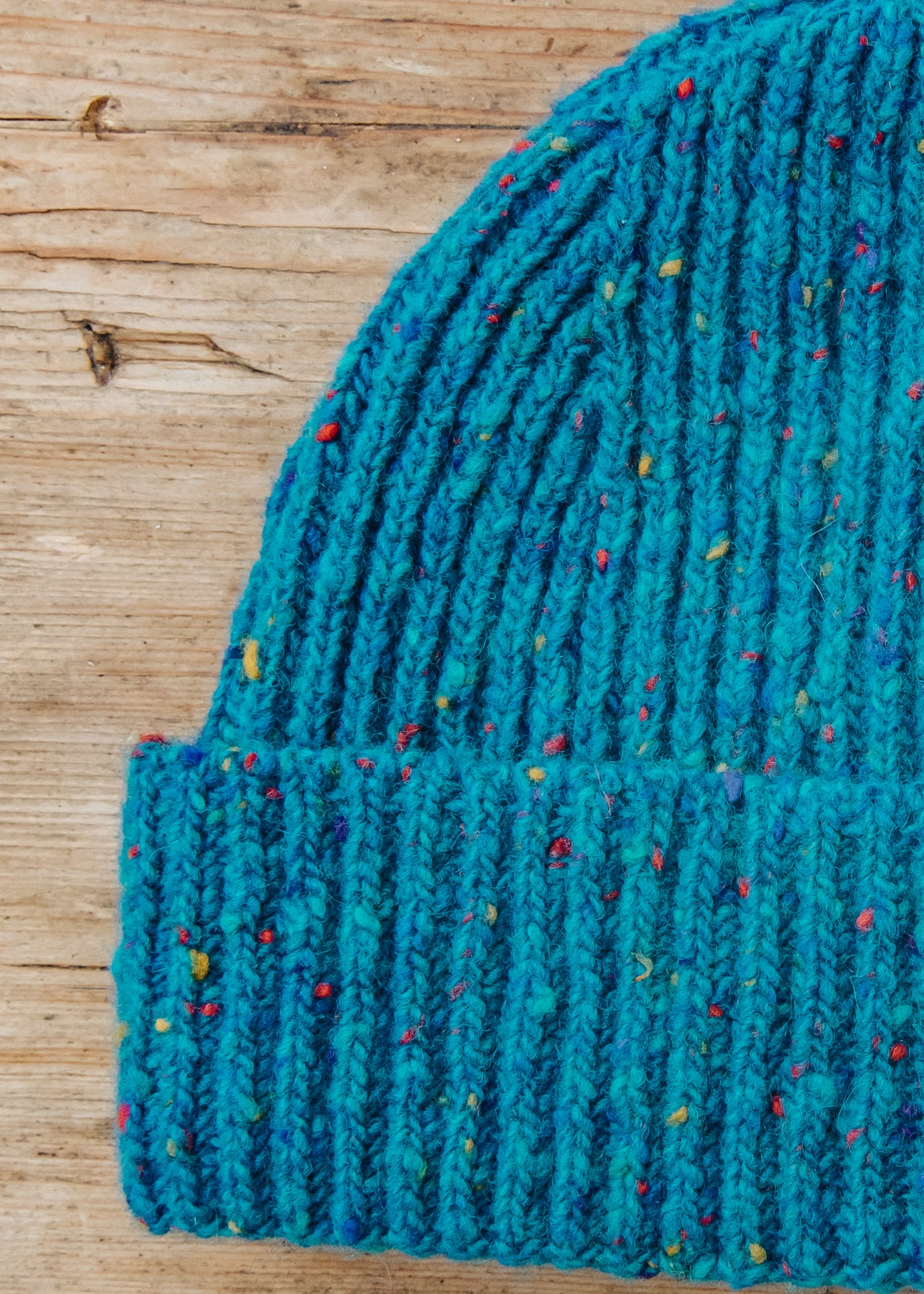 Donegal Beanie in Turquoise