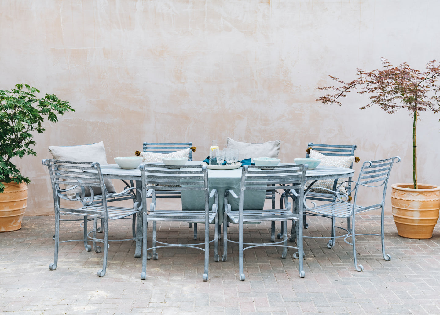 Bramblecrest Eight Seater Oval Garden Dining Set