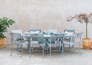 Bramblecrest Eight Seater Oval Garden Dining Set