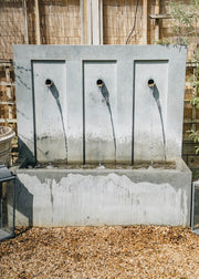 Enzo Square Zinc Water Feature