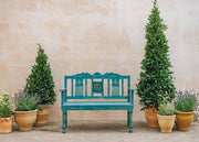 Two Seater Blue Fiddle Bench