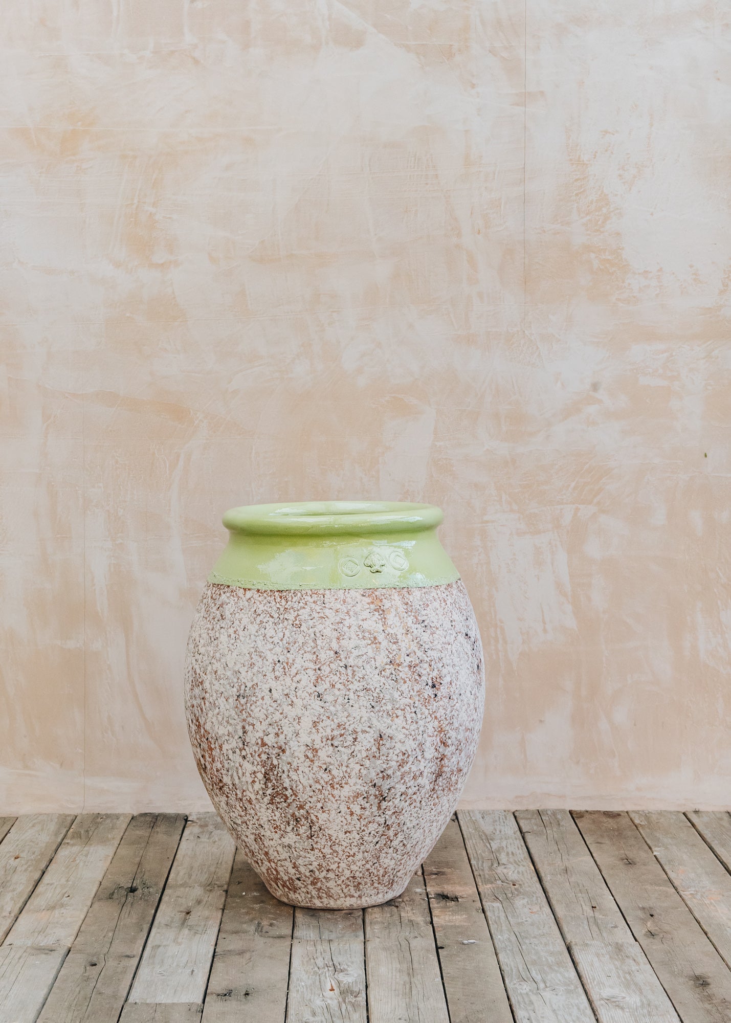 Olive Pots with Lime Green Neck (90cm)