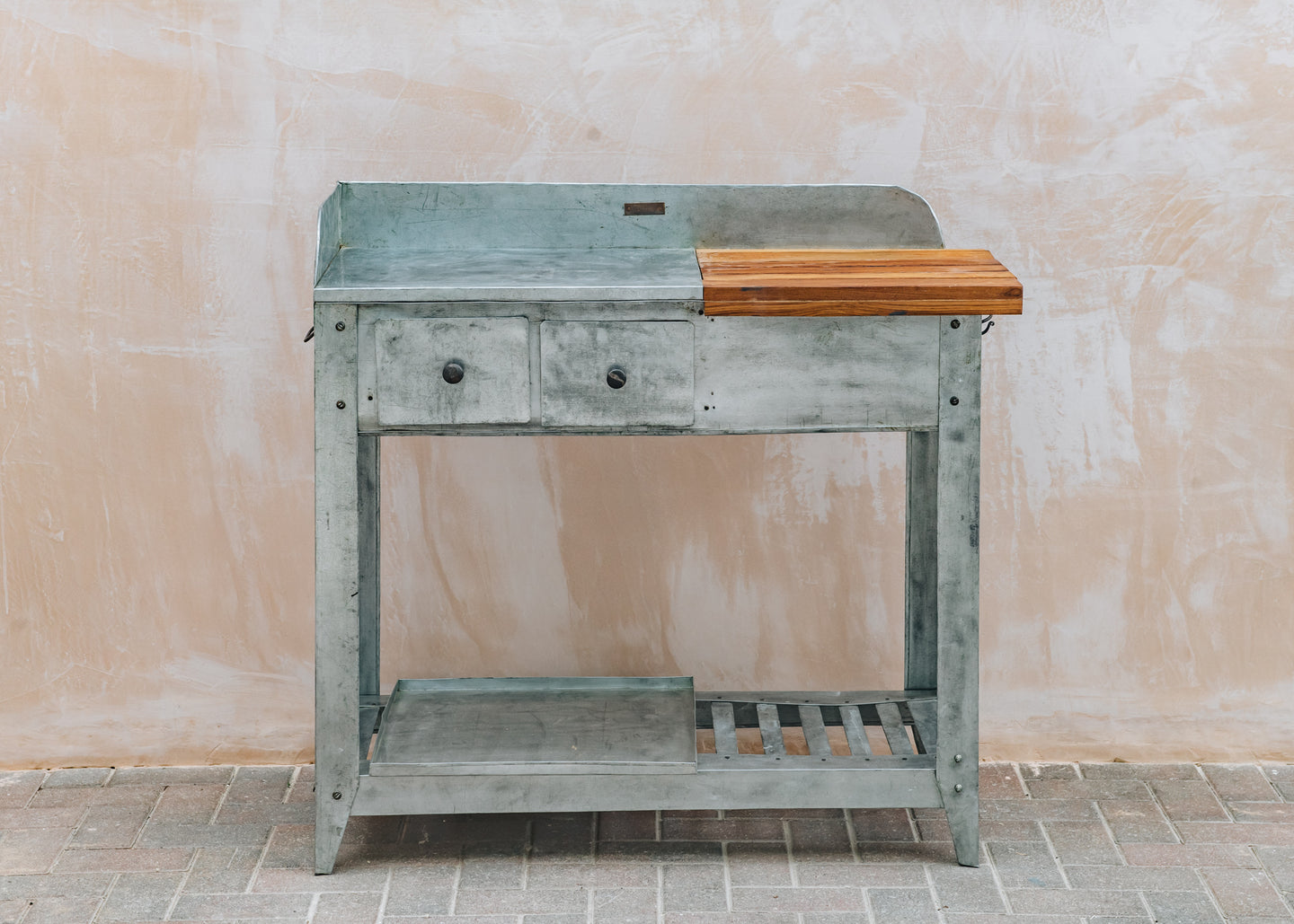 Galvanised Potting Table