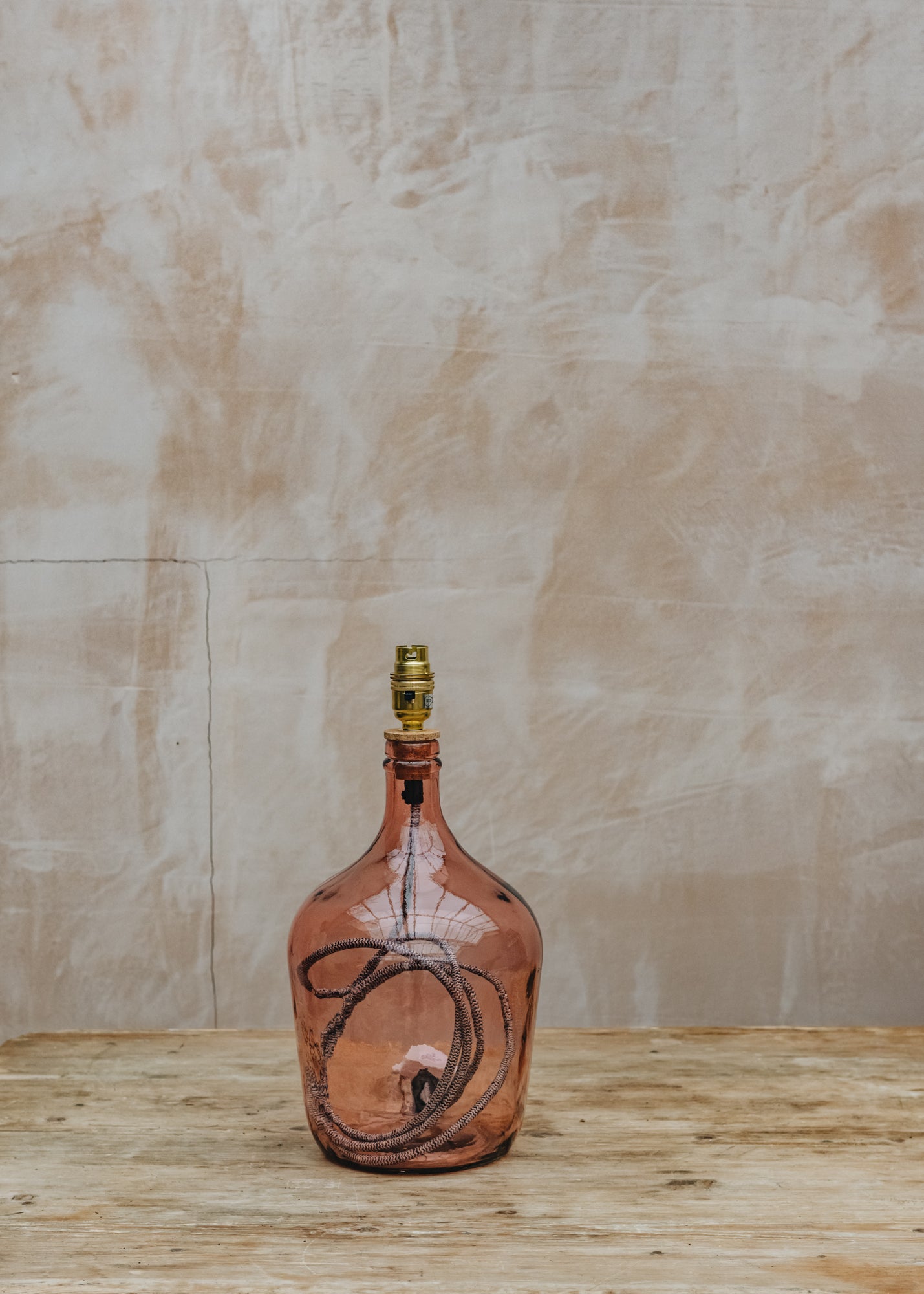 Garrafa Bottle Lamp in Pink