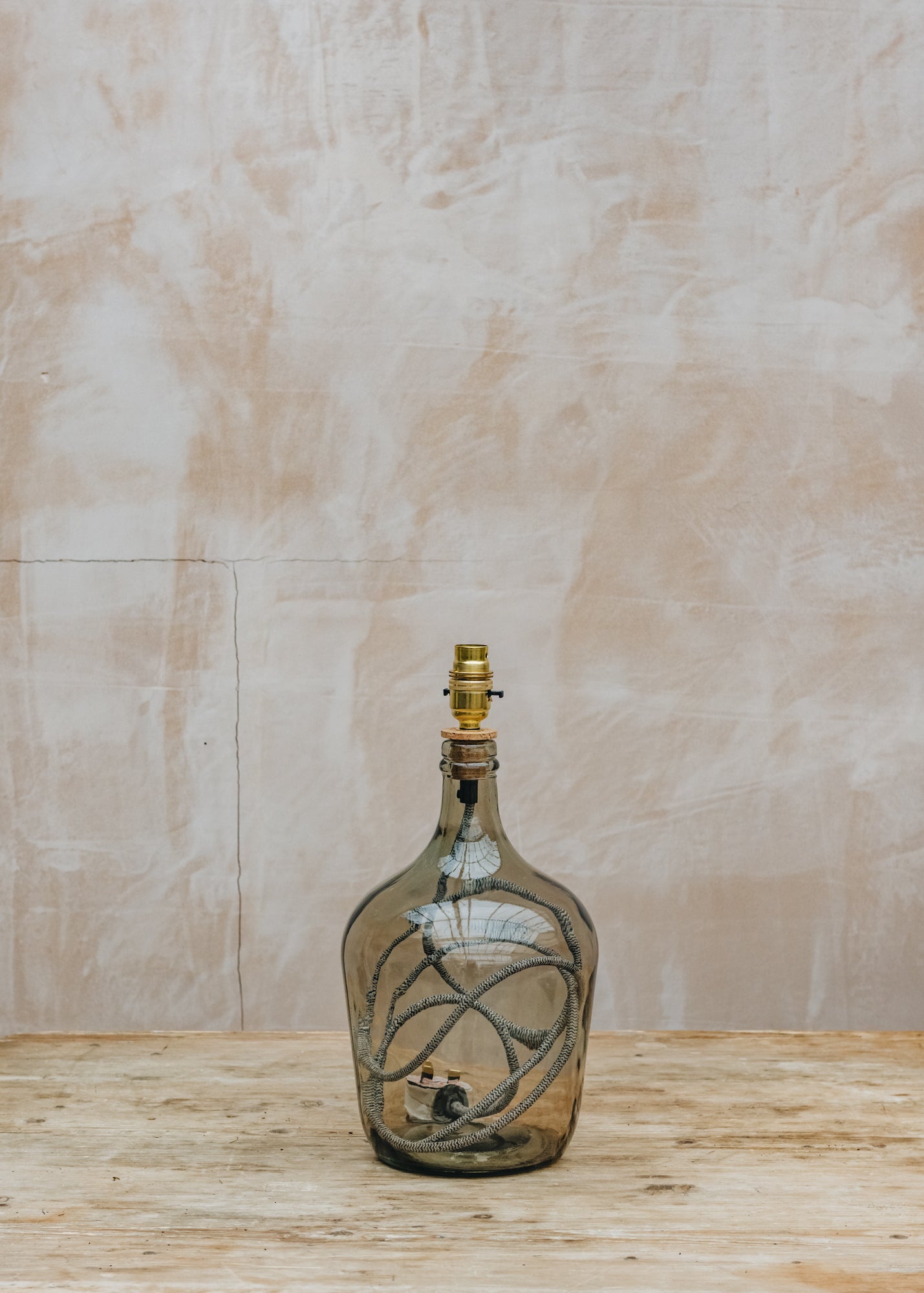 Garrafa Bottle Lamp in Smoke