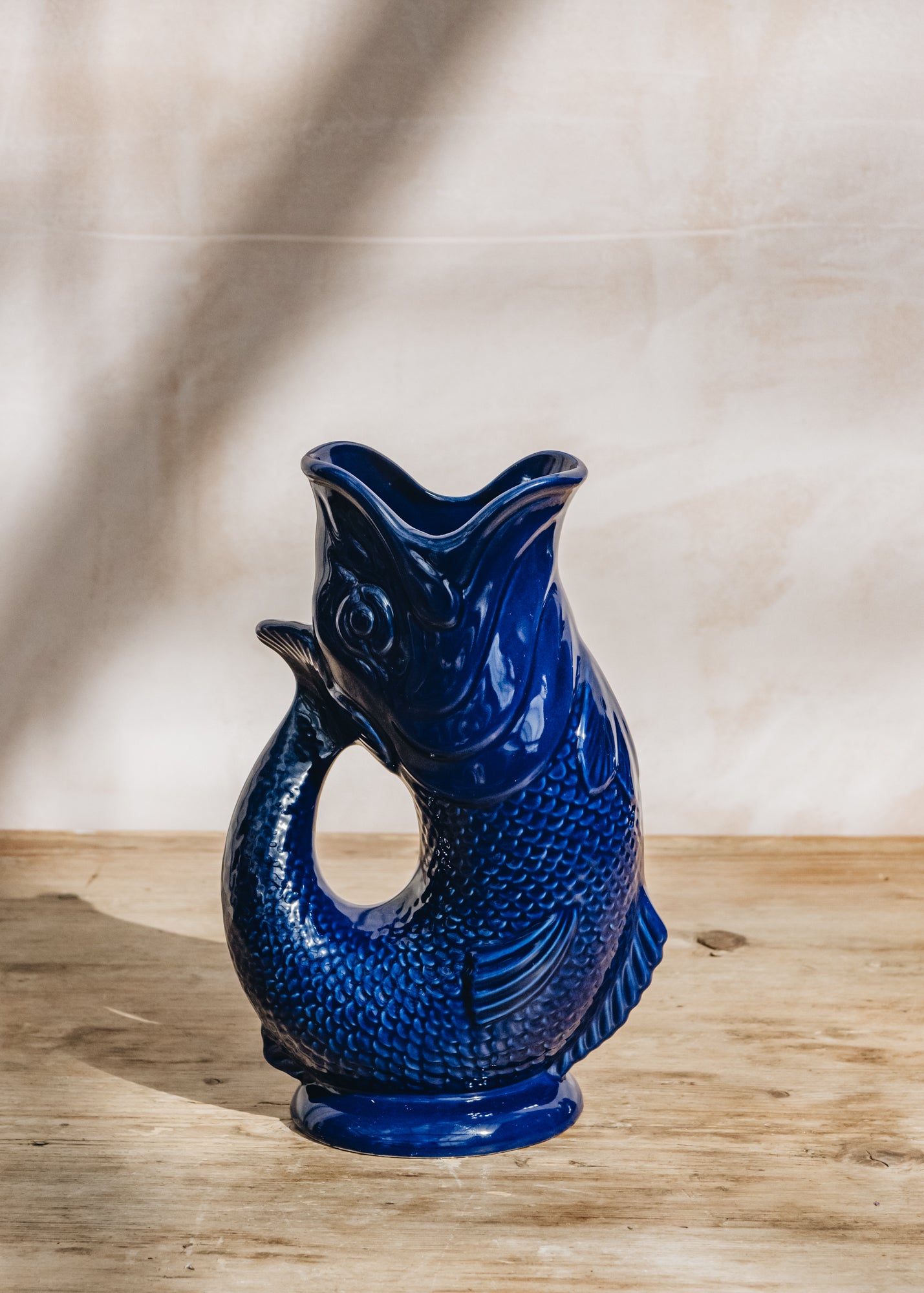 Cobalt Blue Large Gluggle Jug