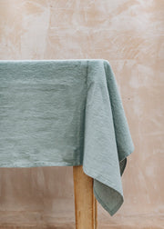Burford Linen Tablecloth in Green Milieu